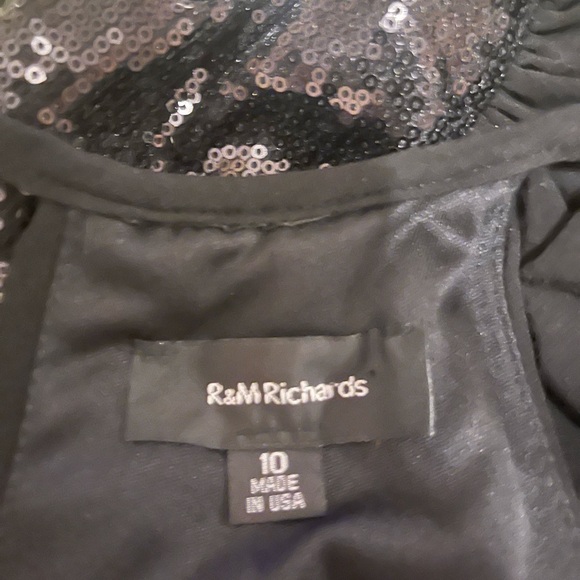 R & M Richard’s. Size 10. Worn once. Black with sequins. Beautiful!!! - Picture 5 of 5
